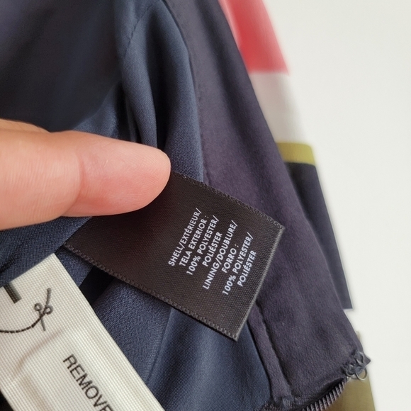 Ann Taylor stripped pleated skirt sz 12 - Picture 8 of 10